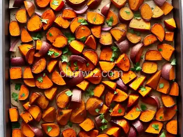 Onion Roasted Sweet Potatoes