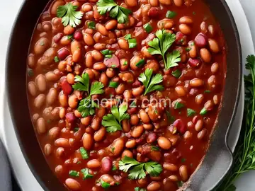 Oniony Brothy Beans