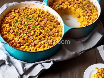 Online Round 2 Recipe - Cheesy Hot Dog Scramble