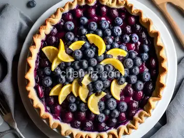 Open-Faced Fresh Blueberry Pie