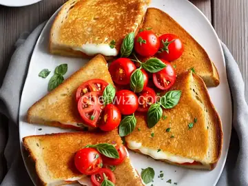 Open-Faced Tomato Grilled Cheese