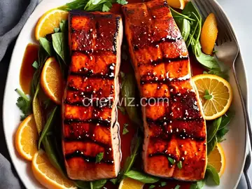 Orange Balsamic Glazed Salmon