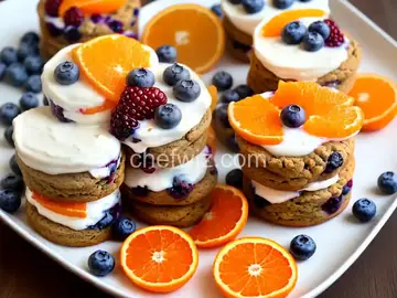 Orange-Blueberry-Yogurt Breakfast Parfaits