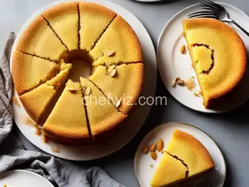 Orange Cake with Semolina and Almonds