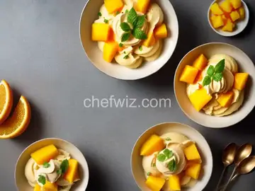 Orange, Mango, and Ginger Sorbet