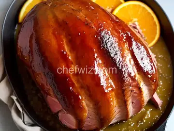 Orange Marmalade Glazed Ham