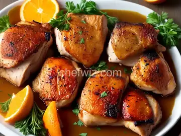 Orange Roasted Chicken Thighs