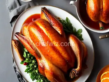 Orange, Tea, Bourbon-Brined Paprika Butter Turkey
