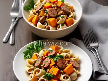 Orecchiette with Butternut Squash and Sausage