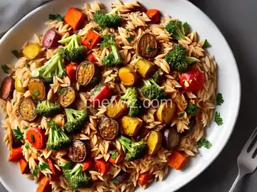 Orzo with Roasted Vegetables