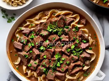 Oven-Baked Beef Stroganoff