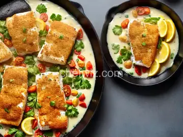 Oven Fried Buttermilk Halibut