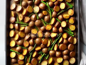 Oven Roasted Red Potatoes and Asparagus