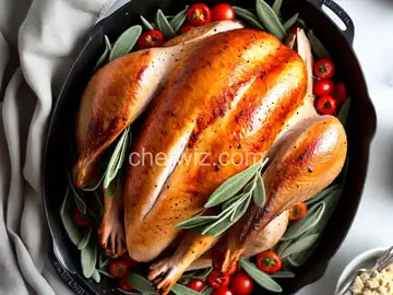 Oven Roasted Turkey with Sage Butter