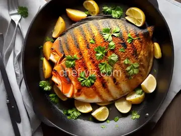 Oven-grilled Angelfish with Potatoes