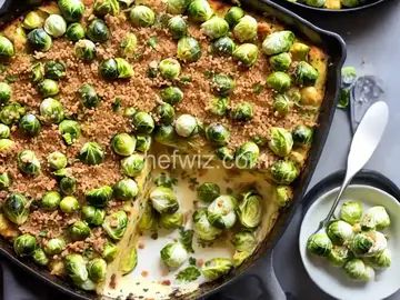 Over-the-Top Creamed Brussels Sprout Gratin Recipe