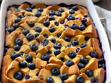 Overnight Blueberry French Toast Casserole