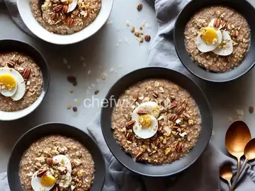 Overnight Coconut Pecan Steel Cut Oats