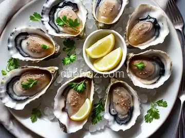 Oysters with Champagne-Vinegar Mignonette