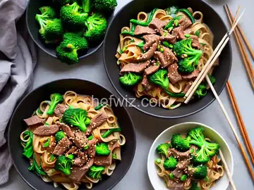 Pad See Ew (Thai Noodles with Beef and Broccoli)