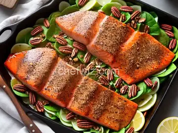 Paleo Pecan-Maple Salmon