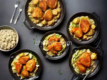 Pan-Fried Chicken and Cabbage Dumplings