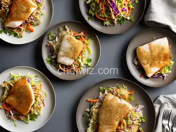Pan-Fried Cod with Slaw