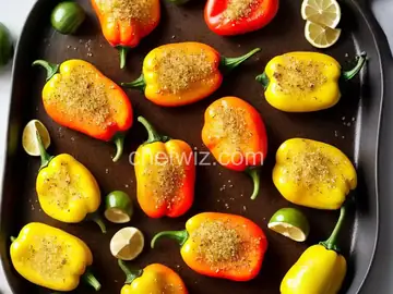Pan-Fried Peppers with Lemon, Garlic, and Sea Salt