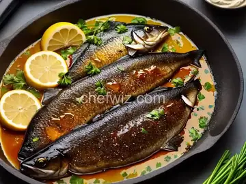 Pan-Grilled Black Bass with Flavored Butters