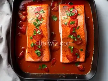Pan Roasted Salmon with Blood Orange Sauce