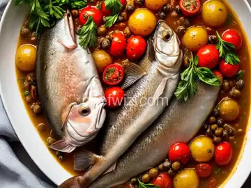 Pan-Seared Branzino with Tomato and Capers