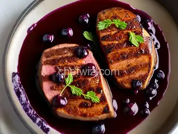 Pan-Seared Duck Breast with Blueberry Sauce