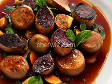 Pan-Seared Foie Gras with Figs and Port Wine Sauce