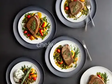 Pan Seared Veal Chop with Rosemary