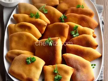 Panada / Fried Bread Dough With Spicy Fish Filling