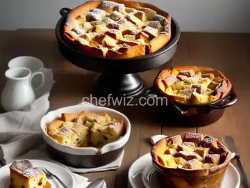 Panettone Bread Pudding with Amaretto Sauce
