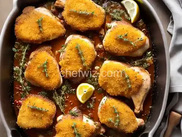 Panko-Crusted Roast Chicken Thighs With Mustard and Thyme