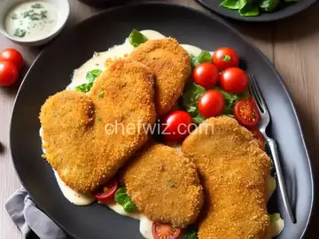 Panko Parmesan Crusted Chicken with Wasabi Tomato Sauce