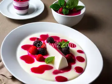 Panna Cotta with Berry Sauce