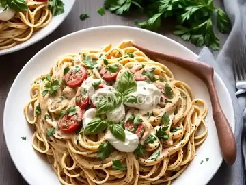 Pantry Pasta With Vegan Cream Sauce