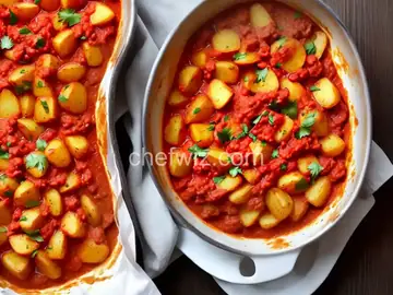Papas Chorreadas (Colombian Potatoes with Cheese and Tomato Sauce) Recipe
