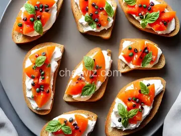 Papaya Bruschetta
