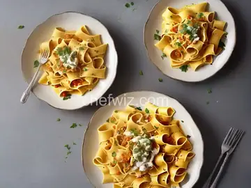 Pappardelle in Saffron Cream