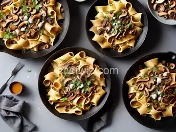 Pappardelle with Mixed Wild Mushrooms