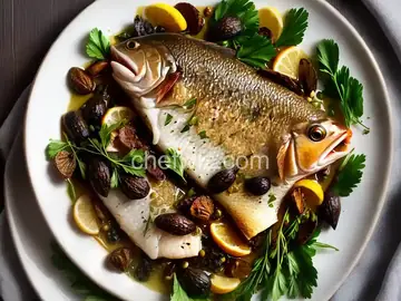 Parchment-Cooked Fish with Morels, Spring Garlic, and Thyme