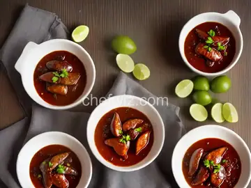 Pareja de Codornices en Salsa de Chile Ancho con Miel: Pair of Quail in Ancho Chile-Honey Sauce