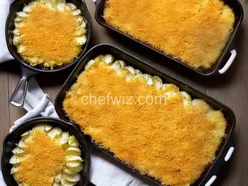Parmesan-Crusted Au Gratin Potatoes and Onion