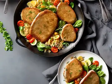 Parmesan-Crusted Pork Loin Cutlets
