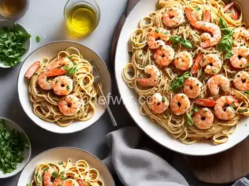 Parmesan Shrimp Pasta