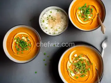 Parsnip and Japanese Sweet Potato Soup